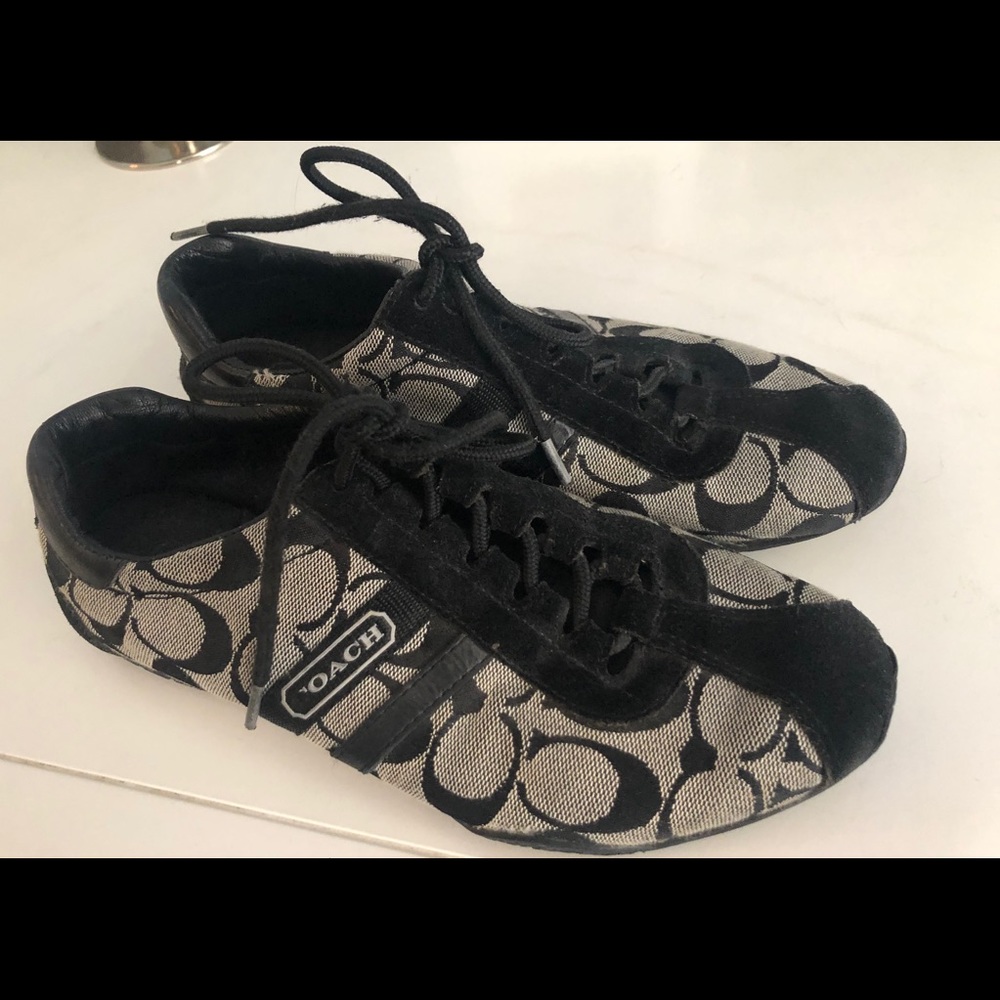 Black coach sneakers